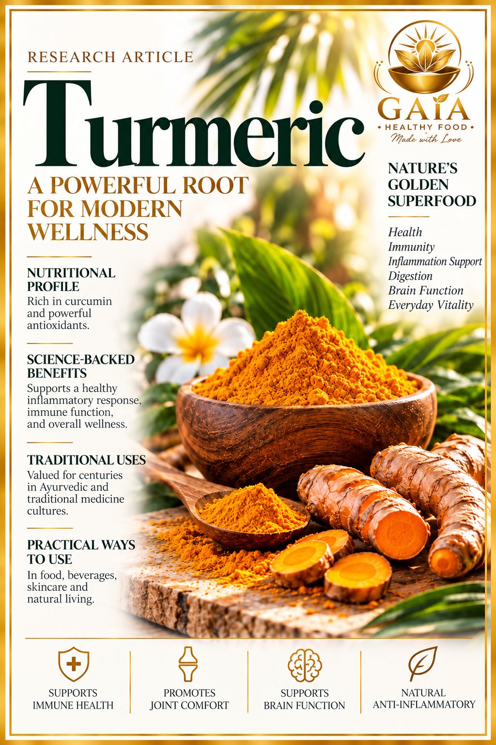 Cúrcuma — portada del artículo GAIA Investiga
