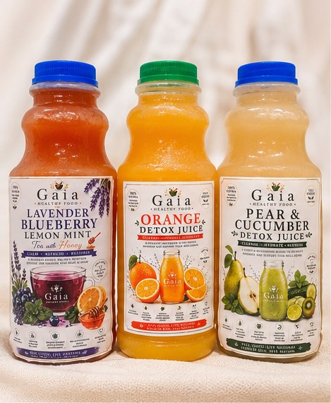 Lavender Blueberry, Orange y Pear & Cucumber de GAIA